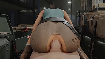 Cartoon compilation of Lara Croft's anal and tit-centric scenes in uncensored 3D